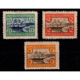 1905 - Dansk Vestindien - AFA 30-32 - Frimærke - Ustemplet. 